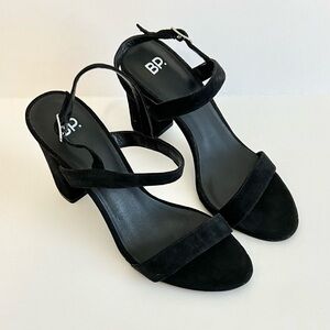 BP. Lola Slingback Open-Toe Block Heels